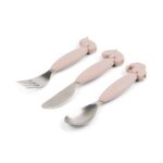 Easy-grip cutlery set – Deer friends – Powder